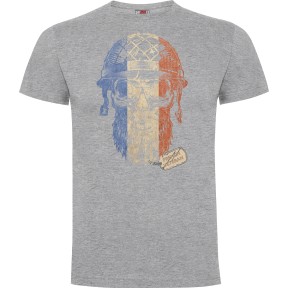 Tee-shirt French Veteran Gris Chiné - Army Design by Summit Outdoor
