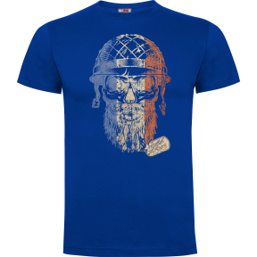 Royal Blue T-Shirt French Veteran - Army Design von Summit Outdoor