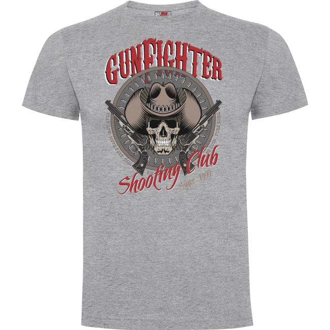 T-Shirt Gunfighter Grau meliert - Army Design von Summit Outdoor