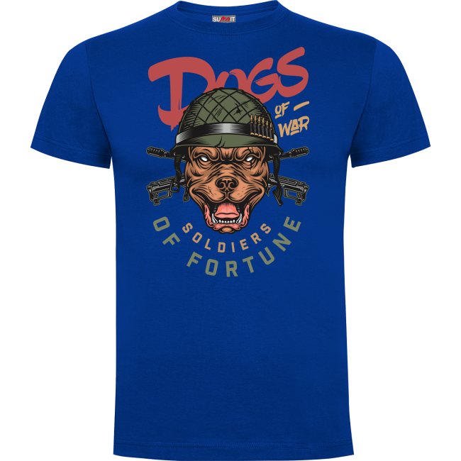 Koningsblauw T-shirt Dogs of war - Army Design by Summit Outdoor