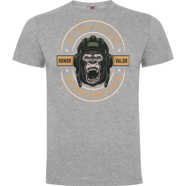 T-shirt Tank Battalion Szary Melanż - Army Design by Summit Outdoor