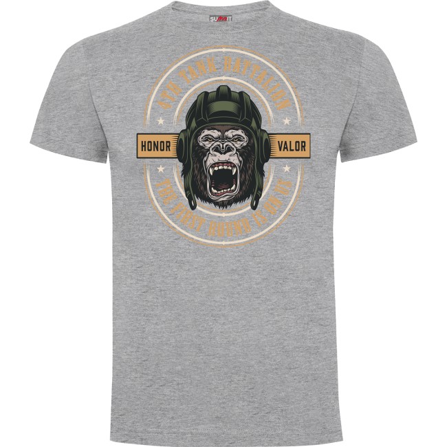 T-shirt Tank Battalion Szary Melanż - Army Design by Summit Outdoor