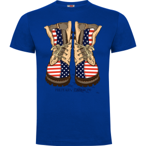 T-shirt Koningsblauw Military fashion - Army Design by Summit Outdoor
