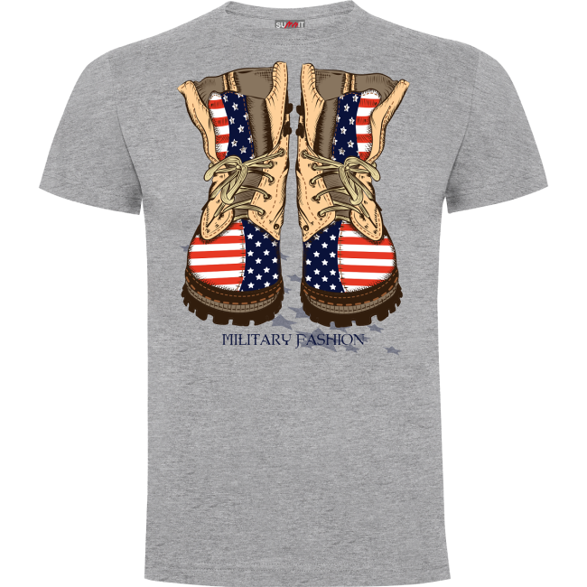 Tee-shirt Military fashion Gris Chiné - Army Design by Summit Outdoor