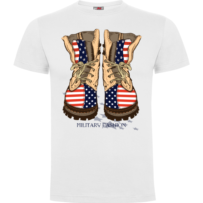 T-shirt Biały Military fashion - Army Design by Summit Outdoor