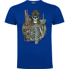 T-shirt Szkielet Królewski niebieski - Army Design by Summit Outdoor
