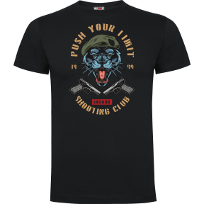T-shirt Czarny Push your limit tiger - Army design by Summit Outdoor