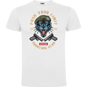 T-shirt Biały Push your limit tiger - Army design by Summit Outdoor