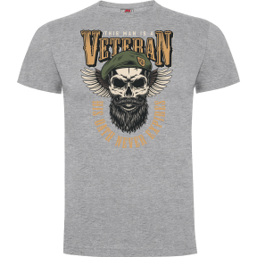 T-shirt His oath never expires Grijs Gemêleerd - Army Design by Summit Outdoor