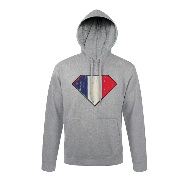 Sweatshirt Szary melanż Superfrench - Army Design by Summit Outdoor