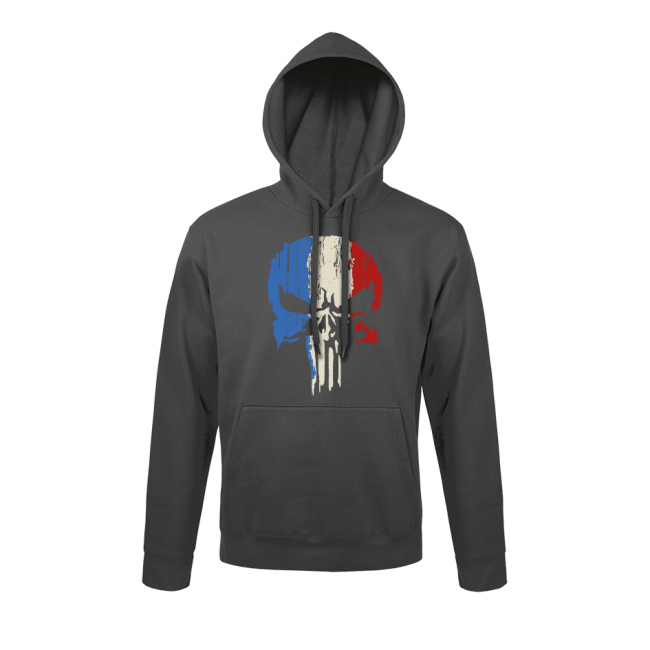 Sweatshirt Antracietgrijs Punisher Tricolore - Army Design by Summit Outdoor