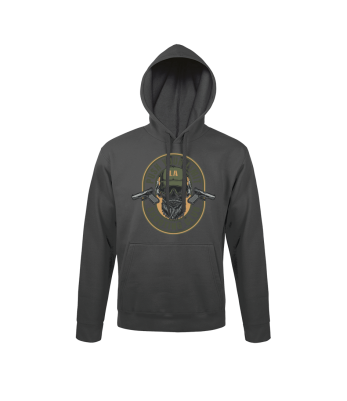 Sweat-shirt Gris Anthracite Push your limit - Army Design by Summit Outdoor