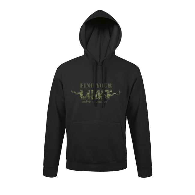 Schwarzer Sweatshirt Find your Limit Camo - Army Design by Summit Outdoor