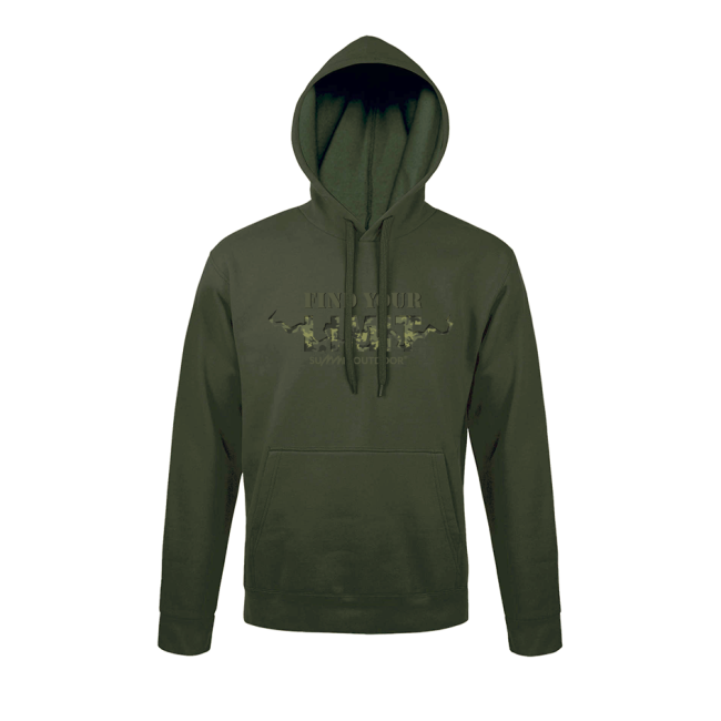 Sweatshirt Groen Find your Limit camo - Army Design by Summit Outdoor
