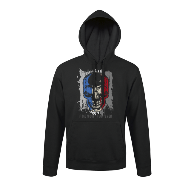 Sweat-shirt Noir French for Ever - Army Design by Summit Outdoor