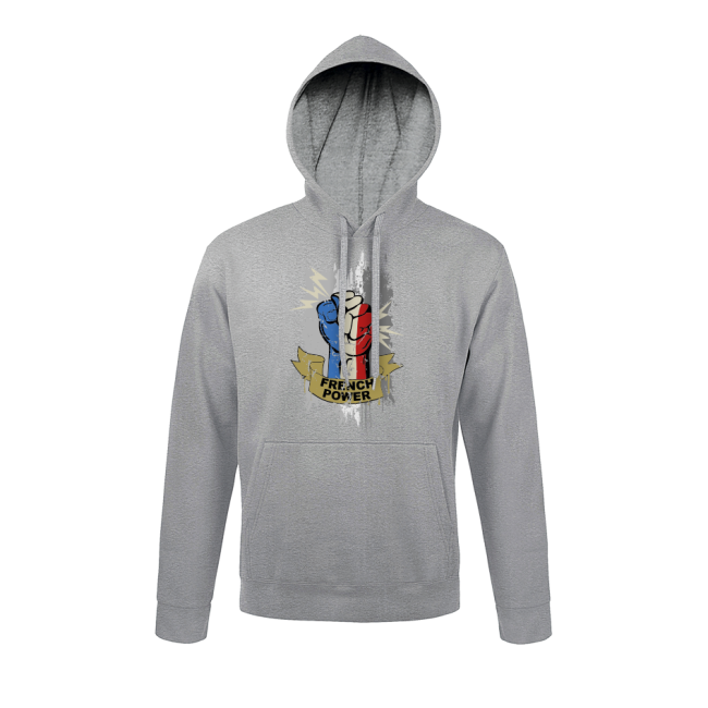 Sweatshirt Grijs gemêleerd French power - Army Design by Summit Outdoor
