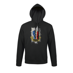 Schwarzer Sweatshirt French Power - Army Design von Summit Outdoor