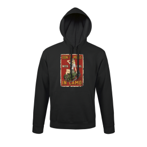 Schwarzer Pullover Don't Mess with girl - Army Design by Summit Outdoor