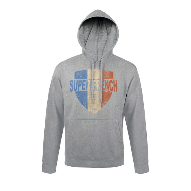 Sweatshirt Grijs gemêleerd Ecusson Superfrench - Army Design by Summit Outdoor