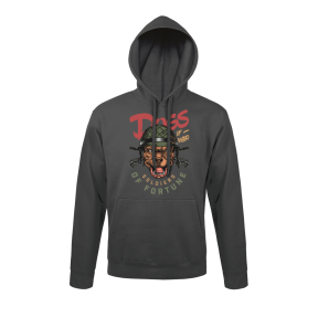 Sweat-shirt Gris Anthracite Dogs of war - Army Design by Summit Outdoor