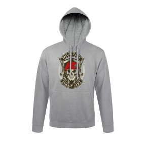 Meliertes graues Sweatshirt Combat Army - Army Design von Summit Outdoor