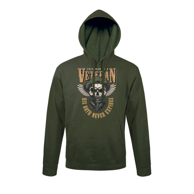 Sweat-shirt Vert His oath never expires - Army Design by Summit Outdoor
