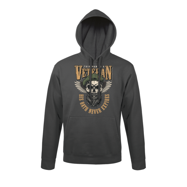 Sweat-shirt Gris anthracite His oath never expires - Army Design by Summit Outdoor