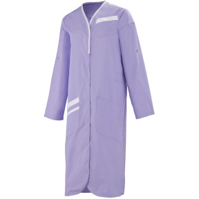 Blouse lange mouwen Nomia paars en wit - Lafont