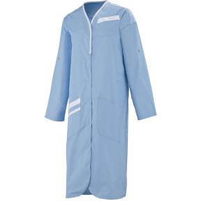 Blouse lange mouwen Nomia blauw en wit - Lafont