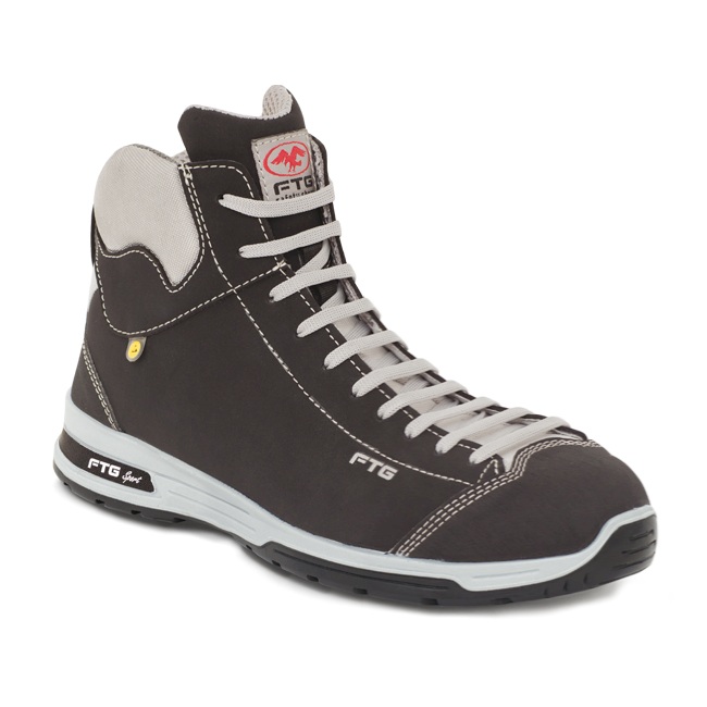 Chaussures de sécurité Basket High S3 ESD Noir - FTG Safety Shoes