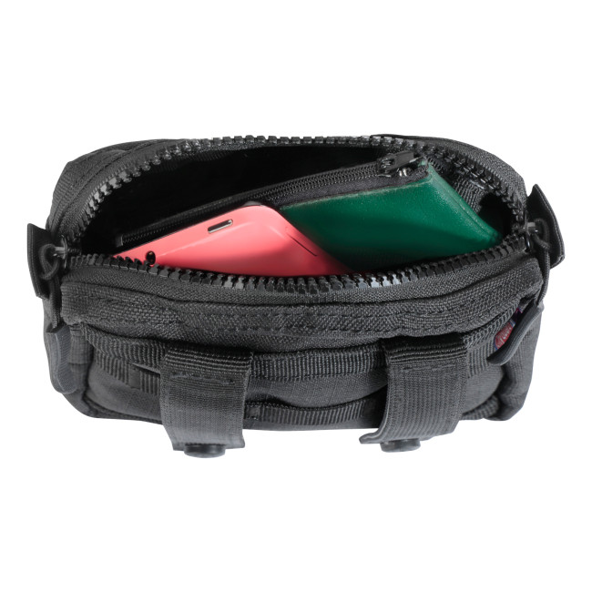Molle-Tasche 15 x 15 cm Schwarz - City Guard