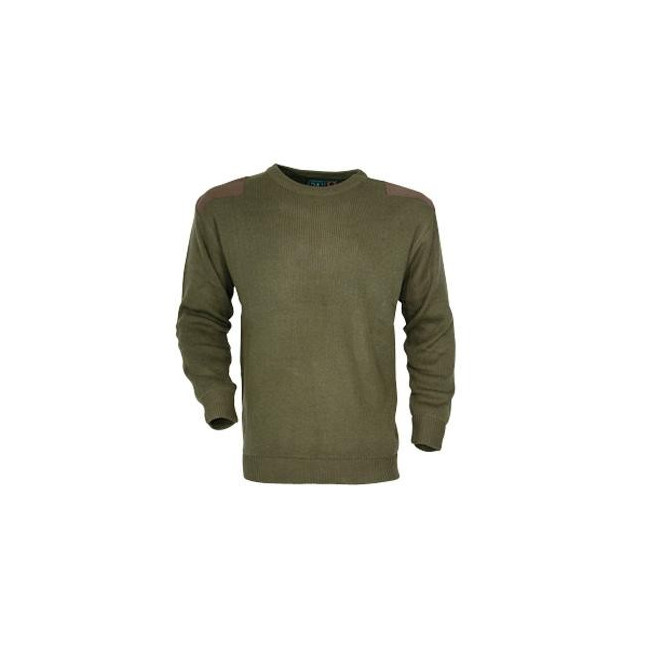 Militärischer Pullover in Armeegrün