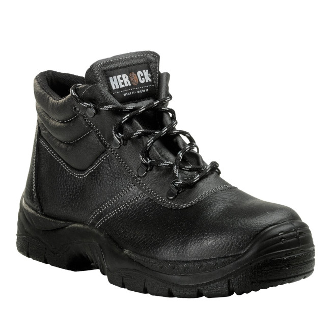 Wysokie buty robocze Roma S3 Czarne - Herock