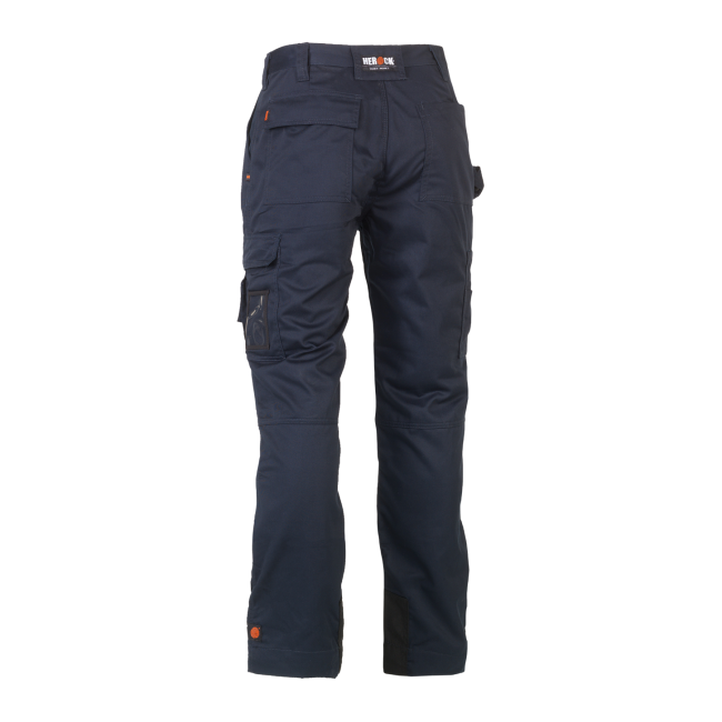 Pantalon de travail déperlant Titan bleu marine et noir - Herock