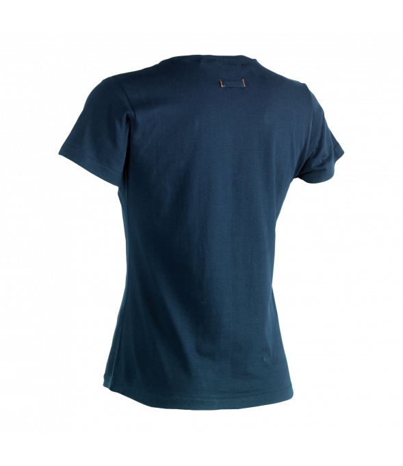 T-shirt manches courtes bleu marine femme