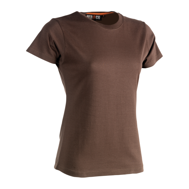 T-shirt korte mouwen Epona dames Bruin - Herock