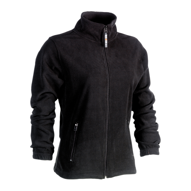 Fleece vest dames Deva Zwart - Herock