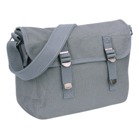 Schoudertas in canvas US-stijl grijs - Fostex Garments