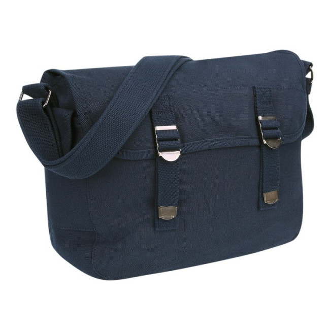 Schoudertas in canvas US-stijl marine - Fostex Garments
