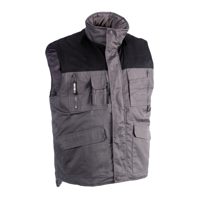 Gilet de travail Donar Gris et Noir - Herock