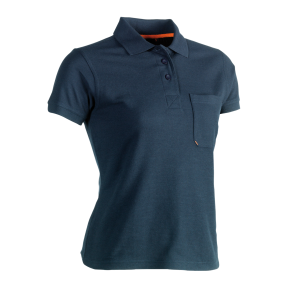 Kurzarm-Poloshirt Freya für Frauen Marineblau - Herock
