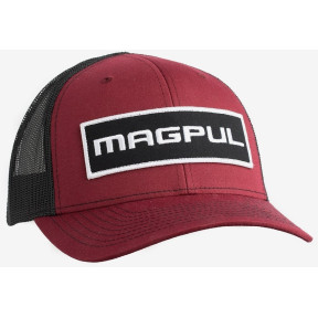 Casquette Wordmark Patch Trucker rouge et noir - Magpul