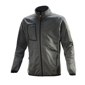 BONDED JACKET CROSS STEEL GRAY MELANGE - Diadora