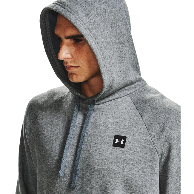 Sweat à capuche UA Rival Fleece gris chiné - Under Armour