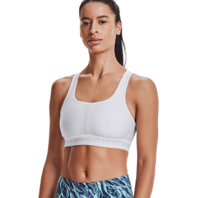 Brassière UA Crossback mid blanc - UNDER ARMOUR