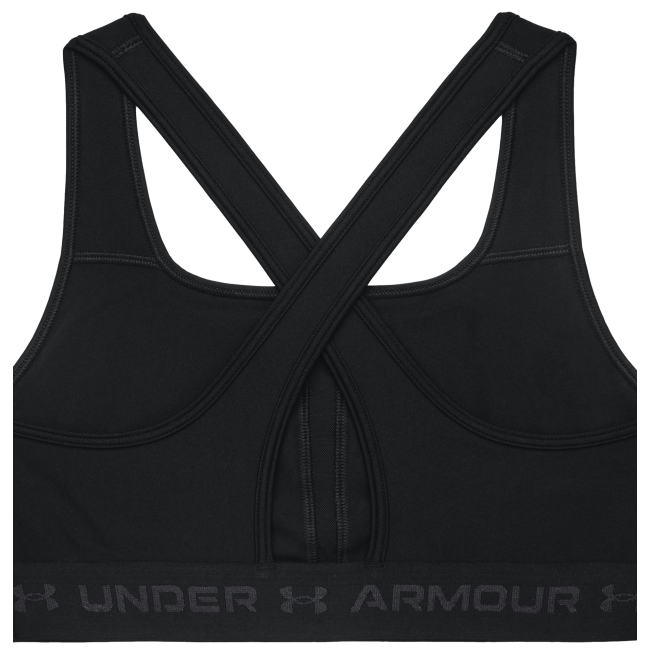 Beha UA Crossback mid zwart - UNDER ARMOUR