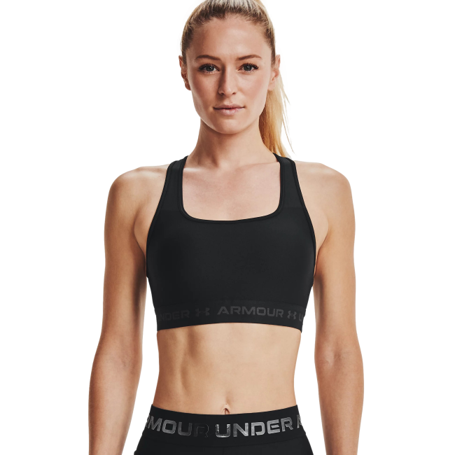 Beha UA Crossback mid zwart - UNDER ARMOUR