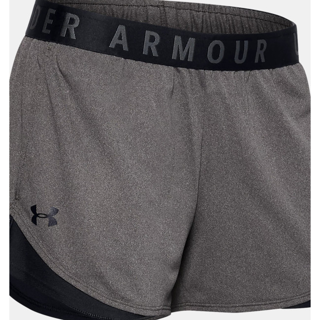 Short UA Play Up 3.0 femme gris carbone et noir - Under Armour