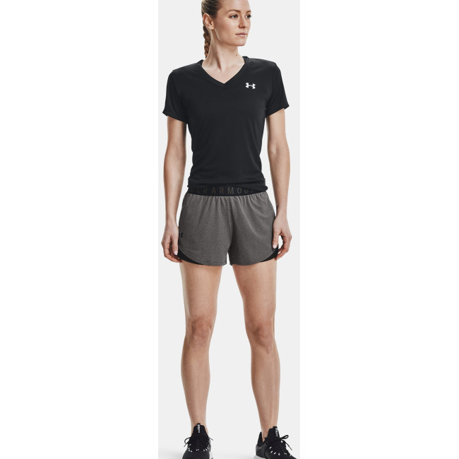 Under Armour Damen Play Up 3.0 Shorts in Carbongrau und Schwarz