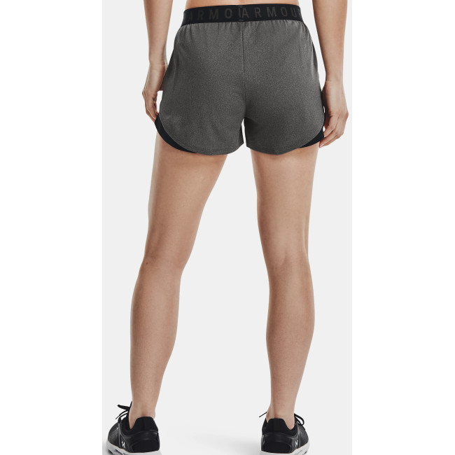 UA Play Up 3.0 dames short grijs koolstof en zwart - Under Armour
